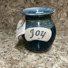 Tumbleweed Pottery "JOY" Handcrafted Glazed Jar Vase