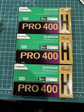 3 Boxes 15 Rolls Fujifilm Fuji Pro 400H 120 Film Pro Pack 120 Expired Frozen