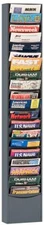 Durham 411-95, Gray 20 Large Pocket Literature Rack, 13.25"x4.13"x58"