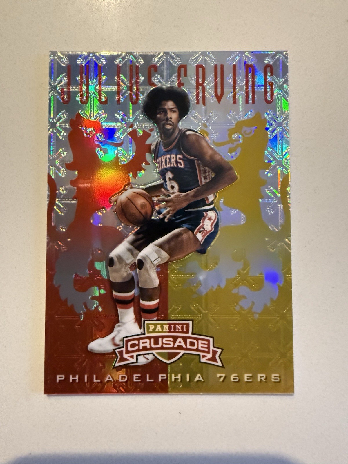 Julius Erving 2012-13 Panini Crusade Prizm Red Refractor /99