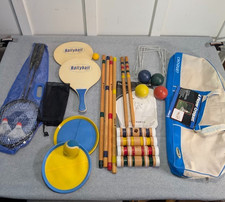 Vintage Sportcraft Portable Croquet Set w/ Bag Rallyball Racketball