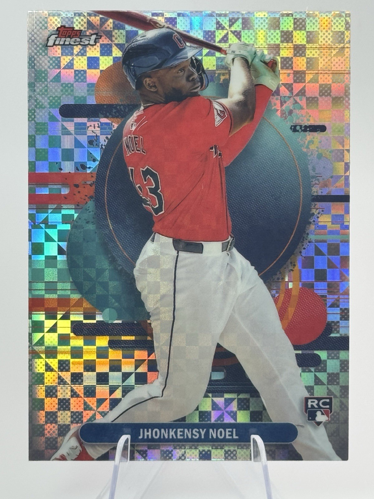 Jhonkensy Noel 2025 Topps Finest Uncommon Checkerboard RC Guardians #117