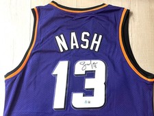 STEVE NASH Signed Phoenix Suns Jersey NBA Basketball Nets HOF MVP Beckett Cert