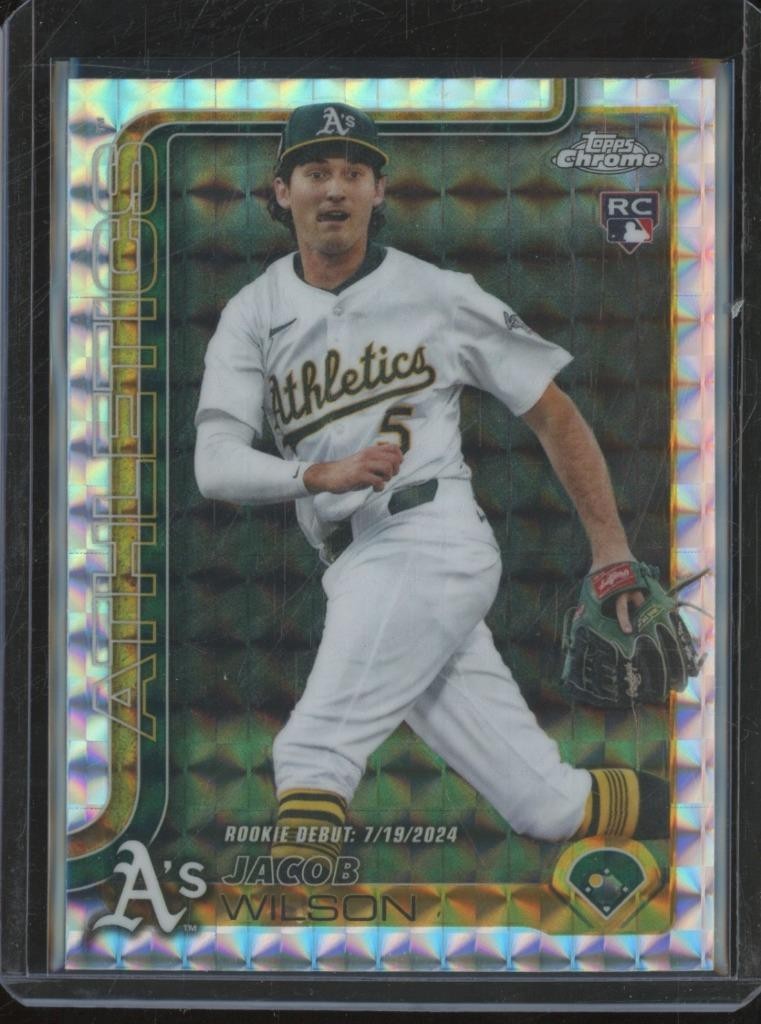 2025 Topps Chrome Update JACOB WILSON RC Rookie Debut Geometric Refractor JA829