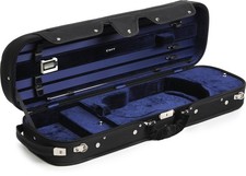 Howard Core CC500 Violin Suspension Case - Black Exterior/Blue Interior, 4/4