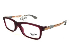 Ray-Ban Kids Eyeglasses Frames RB1588 3789 Matte Transparent Bordeaux 45-16-125