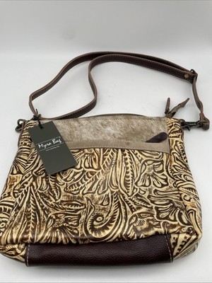 MYRA Myliean Leather And Hairon Bag S-6686 NWT
