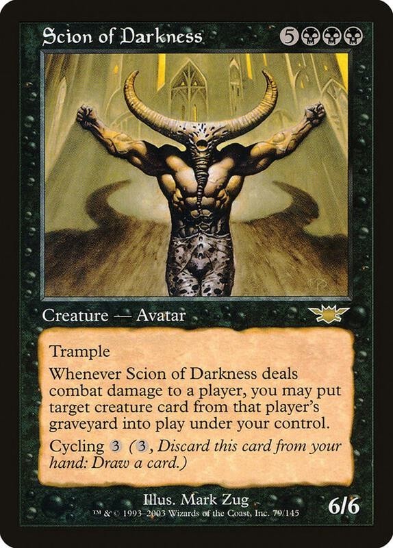 Scion of Darkness (x1) _ Legions EX/NM _ MTG _ 4RCards