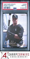 1996 FLEER UPDATE #U250 FRANK THOMAS HOF CHECKLIST PSA 10