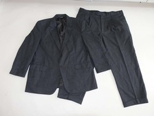 Jos. A. Bank Men's 2 Button Suit Size 46 Regular 42 x 28 Charcoal Gray Wool 46R