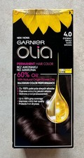 Image of GARNIER OLIA PERMANENT COLOUR SHORT HAIR DARK BROWN (4.0) POLISH LANGUAGE