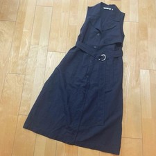 UNIQLO Sleeveless Shirt Dress Black