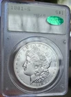 1881-S Morgan Dollar - PCGS MS-65 CAC Old Rattler Holder