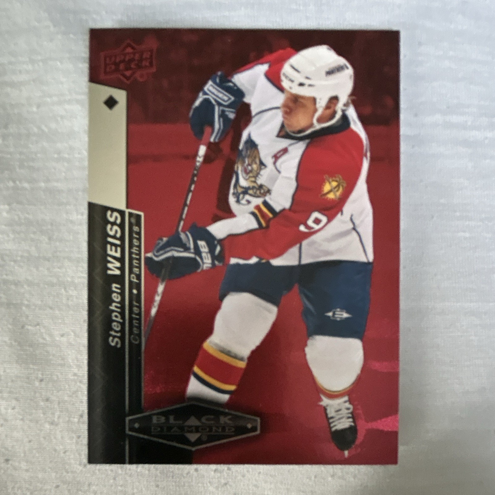 Upper Deck Stephen Weiss Florida Panthers 2010-11 Black Diamond #70 Ruby /100