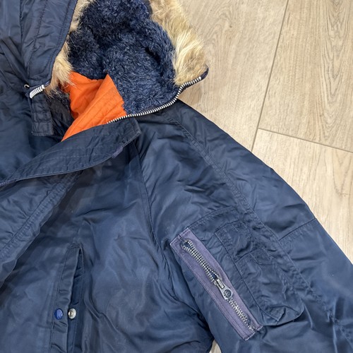 Vintage 70s 80s Arctic Parka N3B Flight Type Cold Snorkel Size 48 Rare Scovill - Picture 8 of 14