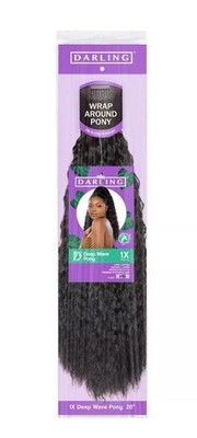 Darling Deep Wave Ponytail Hair Extension 1B