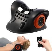 Neck Massager for Pain Relief,Portable Electric Massage Pillow with Heat,Deep Ti