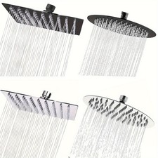 Duschkopf Edelstahl Kopfbrause Regendusche Regenbrause Brausekopf Duscharm DHL