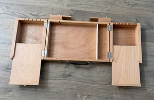 Guerrilla Painter Campaign Wooden Paint Box & Case for Painting Supplies Storage