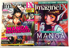 Lot of 2 Imagine FX Magazine Back Issues May 2013/Nov 2016 MANGA Featured Issues