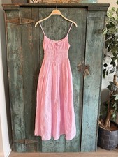 Mellóday Pink Lace Maxi Dress Adjustable Strap XSmall Summer Spring Vacation EUC