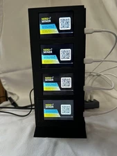 NerdMinerV2 Case A.S.T.R.A.  Cooling Tower (4 Stack Tower)