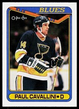 1990-91 O-Pee-Chee Paul Cavallini #57 St. Louis Blues