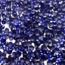 5mm Cup Sequins Light Blue Transparent Glossy Matte Duo Reversible Made in USA