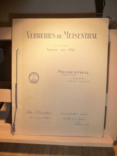  Alter Katalog / Musterbuch - Verreries de Meisenthal super Zustand Nachlass