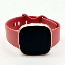 Fitbit Versa 4 Smartwatch - Copper Rose Aluminum w/ Pink Sand Band FB523RGRW-US