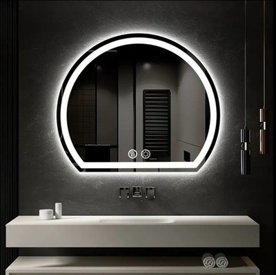 Wisfor Anti-Fog Bathroom Mirrors w/ Dual illuminated Vanity Mirror Dimmable 