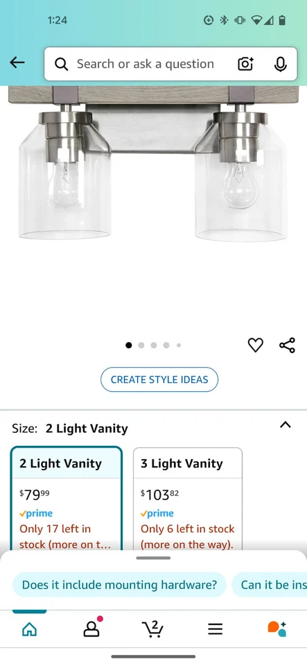 灰色镀铬工业灯具 全新 — 第 2/4 张图片