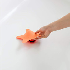 Star Toddler Bathtub and Sink Drain Cover - Starfish Shaped - Easy to Clean B...