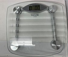 Taylor Precision Products 7507 Chrome & Glass Lithium Digital Scale