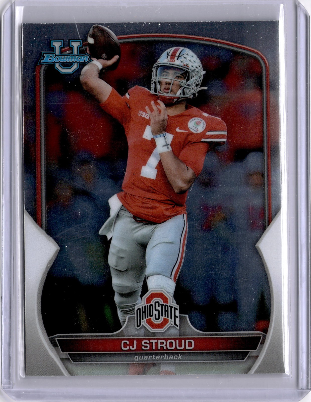 2022 Bowman University Chrome #100 C.J. Stroud