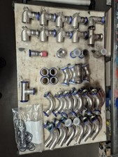 54 Stück Press Fitting Fittinge inox Edelstahl Geberit Mapress 22mm 