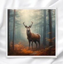 Deer in the Woods Fabric Panel for Quilting Crafting Sewing Quilt Block DP749611