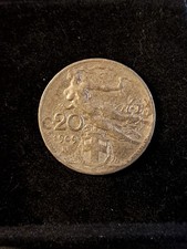 Moneta 20 centesimi 1909 Liberta' Librata