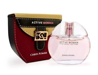 Chris Adams Active Woman Eau De Parfum 80ml Fresh Floral Fruity Musky Scent