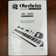 VINTAGE OBERHEIM MC 3000 MIDI MASTER CONTROLLER MANUALE DI FUNZIONAMENTO 