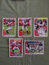 5 Card Lot of 2010 Topps Atlanta Falcons Football Cards