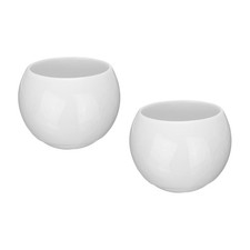 2pcs Handmade Tea Bowls 150ml / 5oz Ice Crack Decoration Gong Fu Tea Cup White