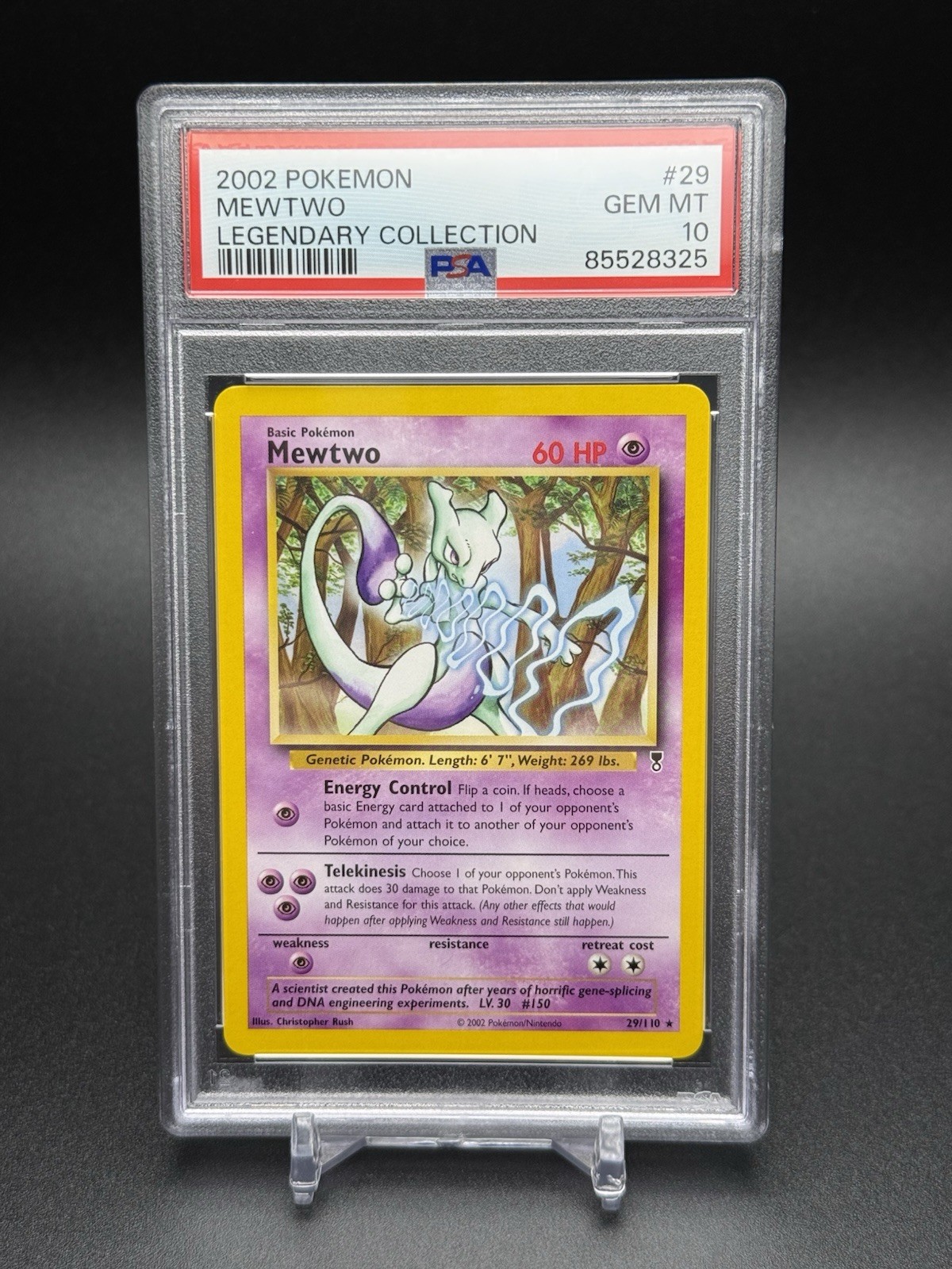 2002 Pokemon Legendary Collection Mewtwo #29 29/110 LOW POP GEM MINT PSA 10