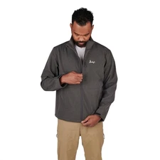 Slumberjack Mens Softshell Jacket Full Zip Gray Outdoors Lightweight M/M