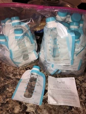 Kiinde Breast Milk Storage Twist Pouch 6 Oz - 53 Pack For Milk