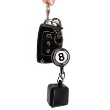 Pool Chalk Holder Retractable Billiards Snooker Cue Chalk Bag Key Chain
