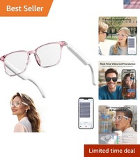 Revolutionary AI Translation Glasses with Blue Light Filtering & Touch Controls