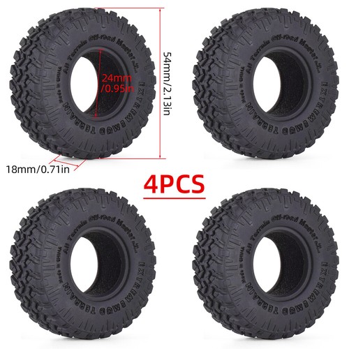 4x 9IMOD RC Gummireifen Radreifen für 1/18 TRX4M 1/24 Axial SCX24 RC Crawler Car - Bild 8 von 31