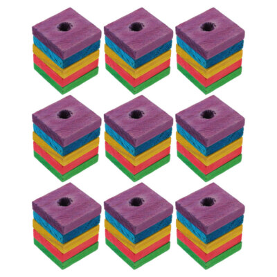50pcs Parrot Wooden Block Toys Bird Wooden Chewing Toy Pet achats Bird Bite Toys