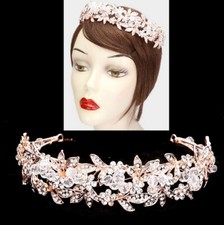 Hair Comb Wedding Bridal Cocktail Stick Rhinestone Crystal Headband Lily Flower